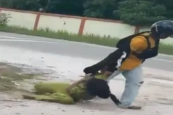 Katingan Gempar! Suami Sadis Aniaya Istri di Depan Umum hingga Viral di Medsos