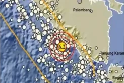 Gempa di Jalur Megathrust Magnitudo 6,2 Guncang Bengkulu Selatan