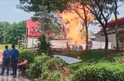 Heboh Semburan Api Setinggi 6 Meter di Rest Area 86B Tol Cipali Subang