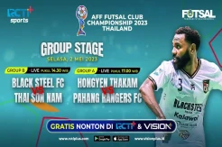 Link Live Streaming Black Steel Manokwari FC vs Thai Son Nam, AFF Futsal Club Championship 2023 Gratis di RCTI Plus