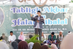 Jemaah NWDI Diajak TGB Contoh Perjuangan Maulana Syech