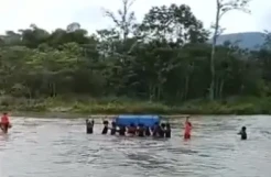 Miris! Jenazah Pekerja Tambang Emas Ilegal Ditandu Lintasi Provinsi, Lewati Hutan, Seberangi Sungai