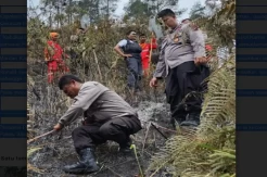 10 Hektare Kawasan Hutan di Simalungun Terbakar, Kapolres Turun Tangan Padam Kebakaran