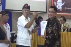 Daftarkan 30 Bacaleg, Simpatisan dan Pengurus Perindo Datangi KPU Gianyar