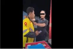 Viral Video Security Restoran di Kota Banjarbaru Bentak dan Borgol Leher Driver Ojol