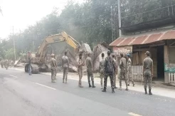 Ganggu Ketertiban, Puluhan Bangunan Liar di Simalungun Dibongkar