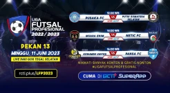 LIVE di RCTI+! Saksikan Pekan ke-13 Liga Futsal Profesional Wanita 2022/2023