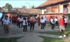 Kartini Perindo Palembang Ajak Emak-emak Senam Sehat