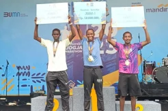 Mandiri Jogja Marathon 2023 Meriah, Pelari Kenya Dominasi Podium di Kategori Marathon Open