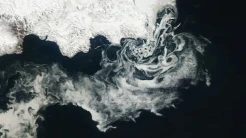 Foto Satelit Aqua NASA, Es Laut di Kutub Utara Meleleh