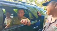 Bupati Sikka Larang Wartawan Meliput Pemasangan Pilar Tanah Eks HGU di Patiahu
