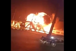 Malam 1 Suro, KA 112 Brantas Tabrak Truk dan Meledak di Semarang