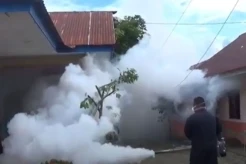 Antisipasi DBD di Nabire Papua, Perindo Fogging Kompleks Malompo