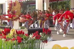 Ziva Magnolya Upacara HUT ke-78 RI di Istana Negara, Cantik Penuh Warna