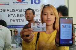 Sosialisasi KTA Berasuransi, Bacaleg Perindo Ini Kumpulkan 200 Pengemudi Ojol