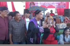 Bacaleg Partai Perindo Aa Oni Suwarman Meriahkan Pesta Rakyat di Sumedang