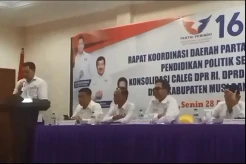 Bacaleg DPR dan Kabupaten Hadiri Rapat Koordinasi Partai Perindo Sumsel