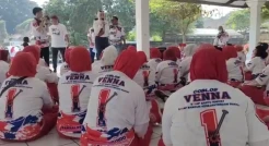 Bacaleg Perindo Venna Melinda Gelar Senam Sehat di Kediri, Sekaligus Serap Aspirasi Warga