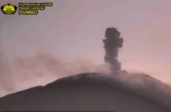 Gunung Ile Lewotolok Erupsi, Tinggi Kolam Abu 600 Meter