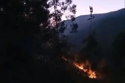 Kobaran Api Melalap Hutan di Lereng Gunung Merbabu