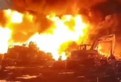 Kebakaran Gudang Rosok di Pasar Kliwon Solo Hanguskan Belasan Rumah Warga