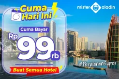 Cuma Sehari! Nginep di Hotel hanya Bayar Rp99.000 Aja!