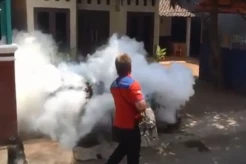 Cegah Penularan Demam Berdarah, Perindo Brebes Gelar Fogging