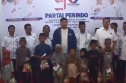 Rayakan HUT ke-9, Perindo Langkat Berbagi Bersama Ratusan Anak Yatim