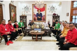 Momen Kekompakan Ketum Parpol Pendukung Ganjar-Mahfud di Rumah Megawati