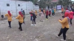 Ibu-ibu di Subang Antusias Ikuti Senam Sehat yang Digelar Caleg Perindo Ratih P Gunaevy