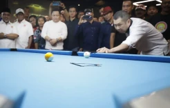 Buka Kualifikasi PON Cabor Biliar, Hary Tanoesoedibjo Ikut Unjuk Skill