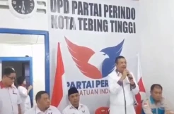 Kunjungi DPD Perindo Tebing Tinggi, Ini Pesan Ketua Bappilu Sumut