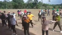 Antusiasnya Warga Blitar Ikuti Senam Zumba Bersama Caleg Perindo Venna Melinda