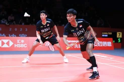 Bagas/Fikri Belum Mampu Adaptasi dengan Lapangan di BWF World Tour Finals 2023