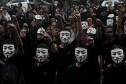 Mahasiswa Makassar Gelar Aksi Lawan Politik Dinasti