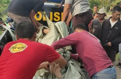 Mayat Lansia Hebohkan Pengguna Jalan Lintas Belitang di OKU Timur