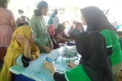 Jawab Keresahan Warga, Caleg Partai Perindo Gelar Sembako Murah dan Cek Kesehatan Gratis