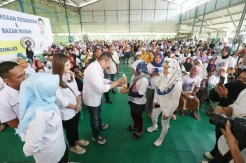 Perindo Gelar Bazar Sembako Murah di Jayanti Tangerang
