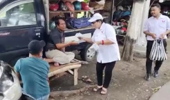 Kampanyekan Program Partai di Kediri, Caleg Perindo Jeannie Latumahina Gelar Jumat Berkah
