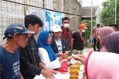 Gelar Bazar Minyak Goreng Murah, Caleg Partai Perindo: Bantu Masyarakat Menengah Bawah