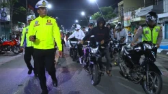 140 Motor Knalpot Brong Terjaring Razia Malam di Kota Tegal