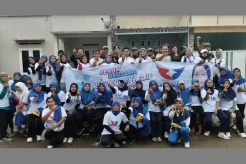 Momen Caleg Perindo Rini Soraya Senam Sehat Bersama Emak-emak di Serang Banten