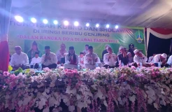 TPD dan Relawan Ganjar Mahfud Se-Lampung Gelar Istigasah Kubro