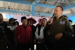 Kampanye Ganjar-Mahfud, Cak Lontong Sapa Warga Bayah Banten
