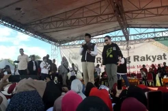 Masyarakat Antusias Ikuti Kampanye Terbuka Mahfud MD di Pesawaran Lampung