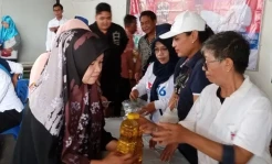 Aksi Nyata Tiga Caleg Partai Perindo di Telaga Harapan Disambut Antusias Warga