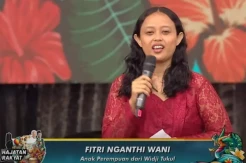 Fitri Nganthi Wani, Anak Wiji Thukul Bacakan Puisi Peringatan di Hajatan Rakyat Ganjar-Mahfud