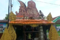 Unik! Penampakan TPS Bernuansa Kerajaan Nusantara di Mojokampung Bojonegoro