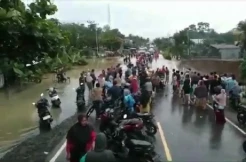 Curah Hujan Tinggi, Jalinsum Jambi-Padang Putus Tergenang Banjir
