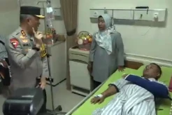Kapolda Jatim Jenguk 10 Korban Ledakan Mako Brimob